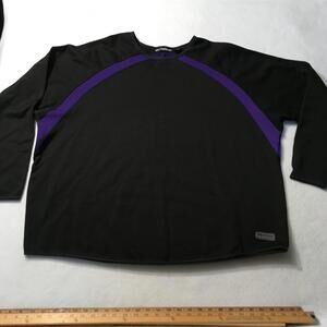 Boombah Pullover Long Sleeve  Mens Size 4XL BLACK BASEBALL